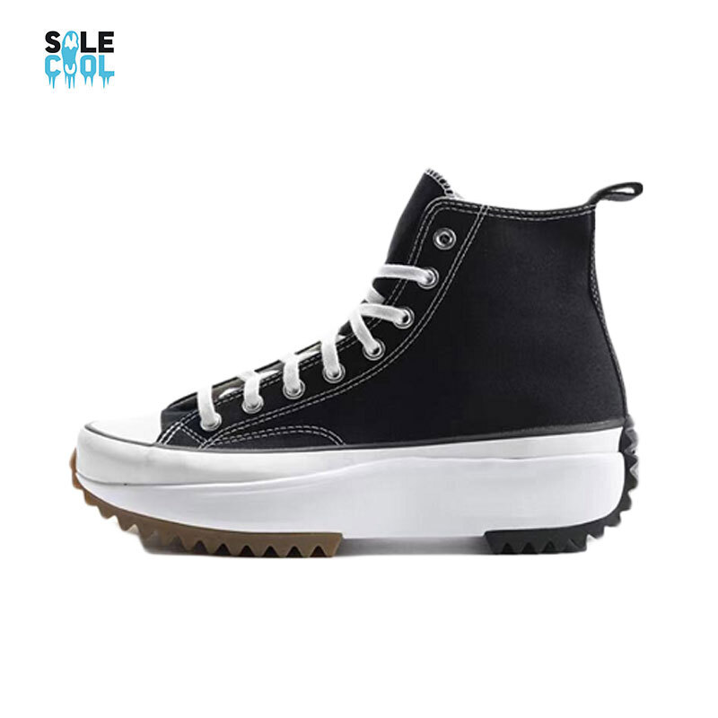 Converse Run Star Hike HI Black White Gum High Top Sneakers