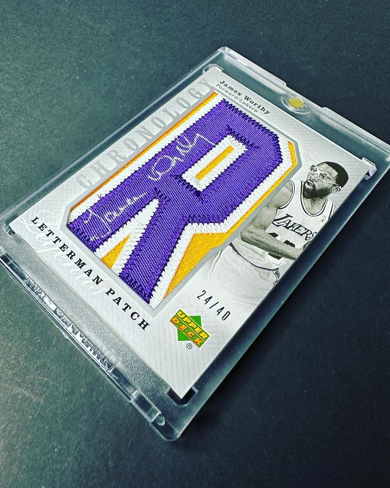 Upper Deck Letterman LAKERS set Kareem Baylor Mikkelsen West Worthy Magic Auto - Picture 11 of 13