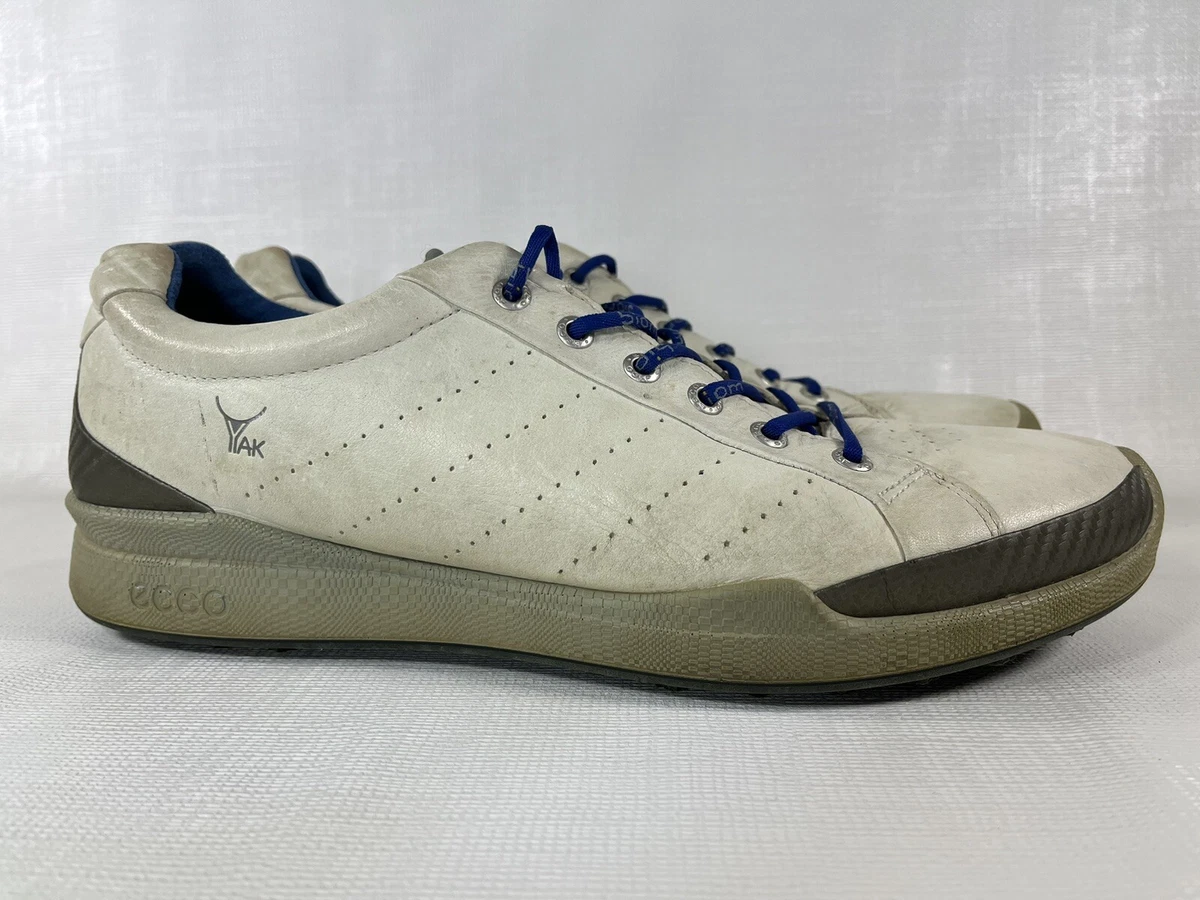 Ulykke Festival nød Ecco Biom Hydromax Yak Leather Spikeless White Golf Shoes Mens Sz 45 US  11-11.5 | eBay