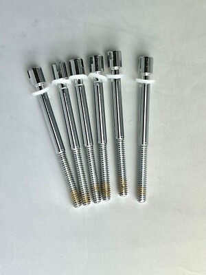 Sonor Designer Slotted Tension Rods 1/4'' x 80mm Chrome (6 Pcs) 190 010 01