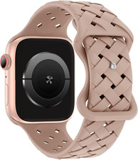 Silicone Braided Weave Bands Compatible with Apple Watch 38Mm 40Mm 41Mm 42Mm 44M