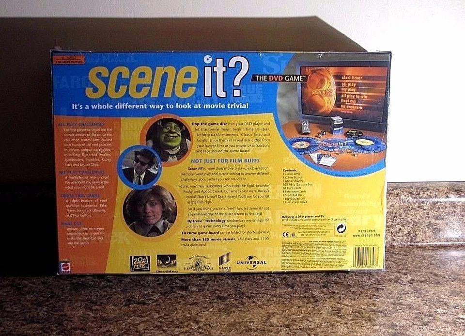 MATTEL SCENE IT? MOVIE TRIVIA DVD GAME 2003 EDITION SEALED NEW - Image 2 of 3