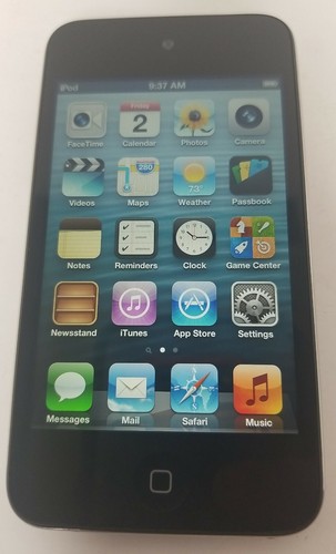 Apple iPod Touch 8GB Model: A1367 4th Generation - Black / Silver ...