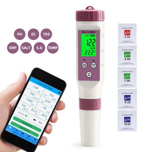 TDS EC PH TEMP Meter LCD Digital Water Quality Monitor Tester Purity Pen