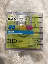 Imation 2HD 1.44MB 3.5" Floppy Disks Neon Colors 10-Pack IBM Formatted NEW
