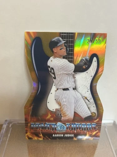 2026 Bowman Chrome Power Chords Gold Refractor AARON JUDGE /50 PC-1 Yankees