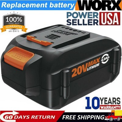 For WORX 20V MAX Extend Lithium Battery 20 Volt WA3520 WA3525 WA3575 WG155