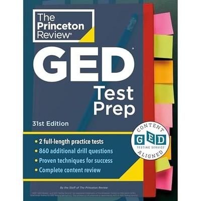Princeton Review GED Test Prep, 31st Edition : 2 Practi -  NEW The Princeton t 2