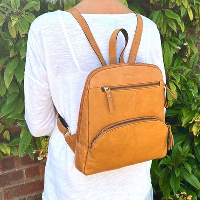 Rowallan Rucksack hellbraun Leder