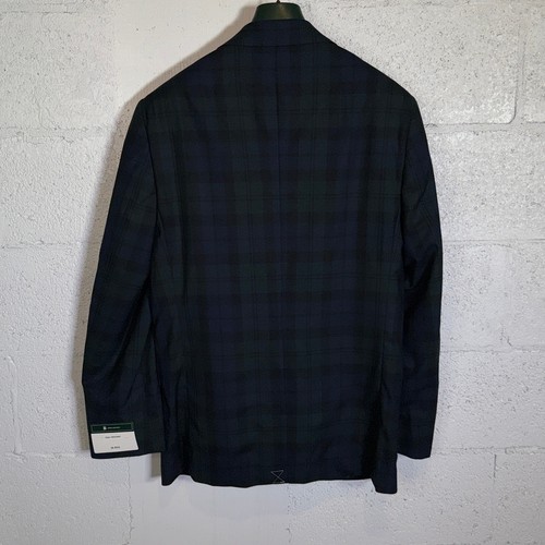 Brooks Brothers Herren klassische Passform Wolle kariert Sport Mantel, blau/grün 38R $ 450 - Bild 2 von 9
