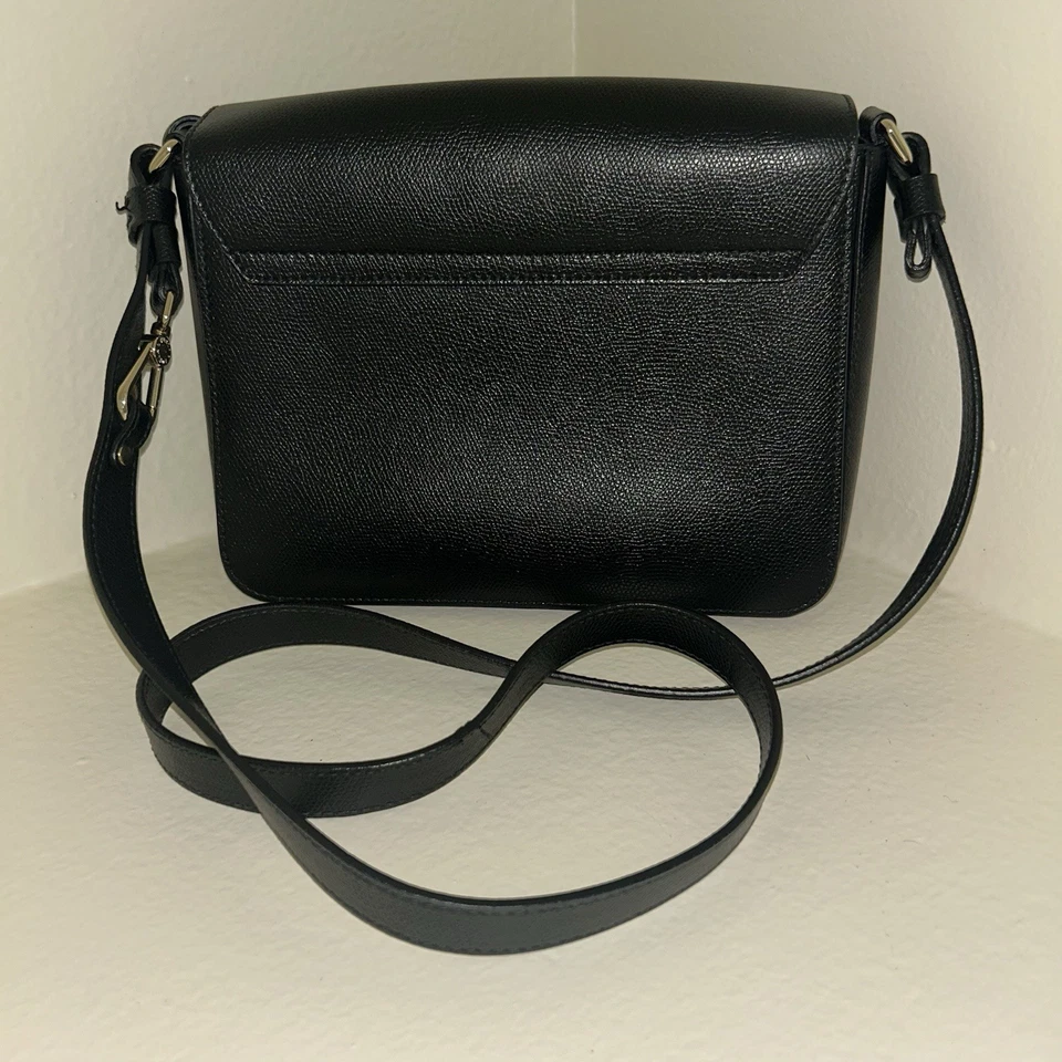Bolso Bandolera Furla Italy Metropolis Mini Cuero Negro Bolso sin asas Cartera Correa Foto 3 de 4