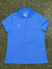 Walmart Associate Employee Polo Woman  s Size Medium Blue Short Sleeve Uniform