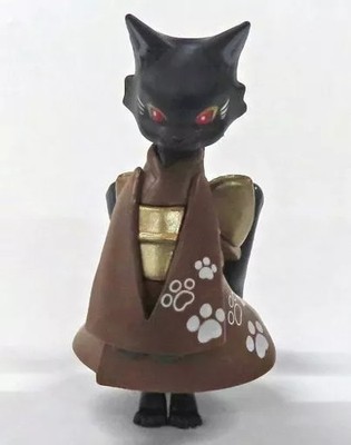Kimono Bakeneko Trading Figure - Paw Print Cat Collectible, Capsule Toy