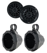 MB QUART NF1-116B 80w Marine Boat Speakers SSV Works Tower Pods w/2" Clamps