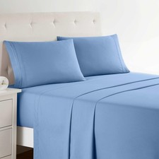 Clara Clark Bed Sheets Premier 1800 Series 4 Piece Bed Sheet Set Deep Pocket
