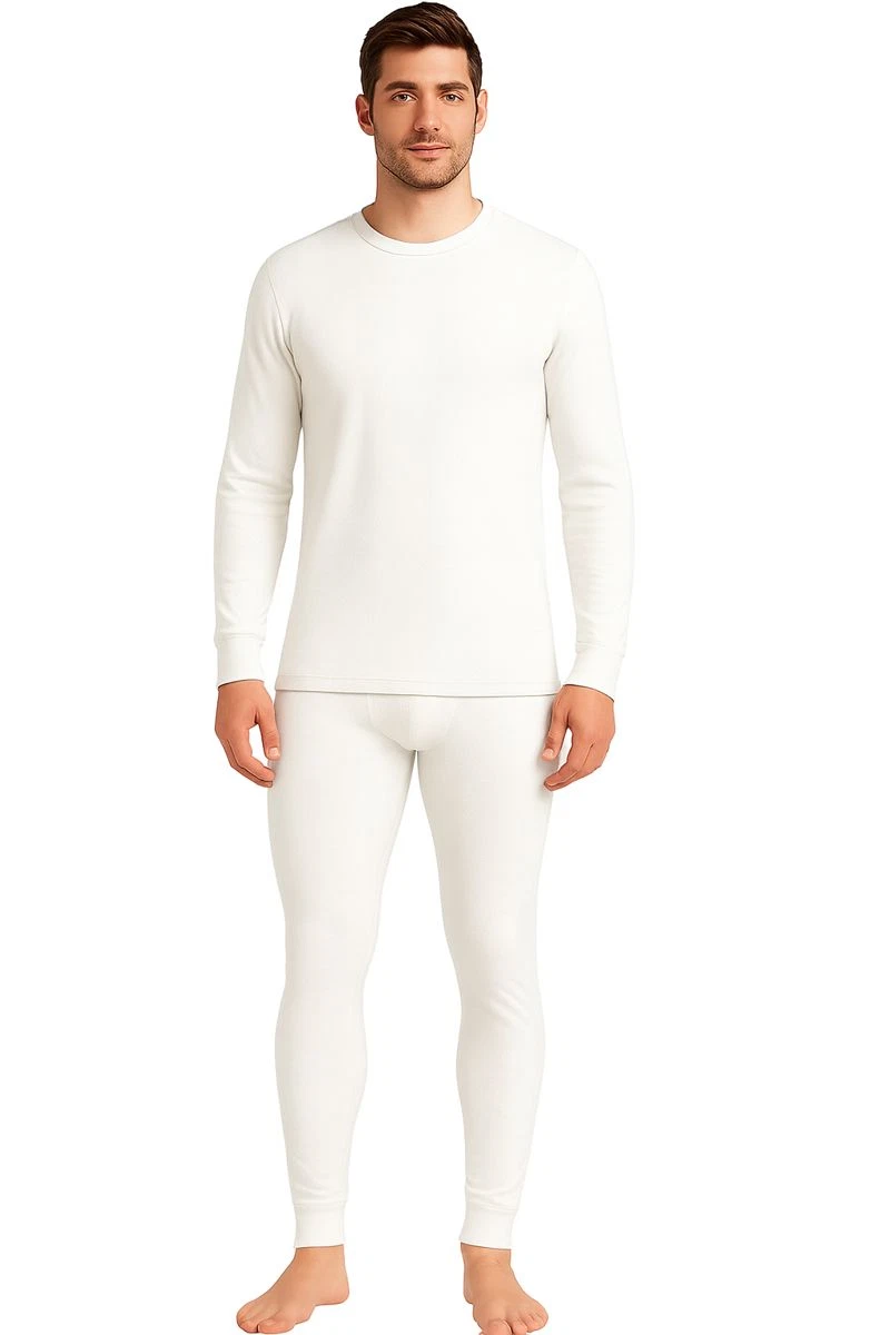Men’s Fitted Thermal Set – White Long Johns – heavyweight & Warm – Size S - 3XL
Opens in a new windo
