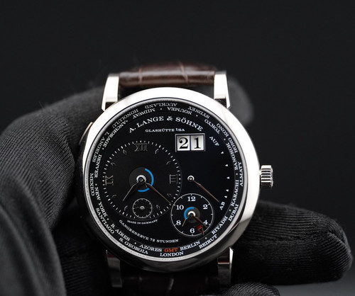 A. Lange & Sohne Lange 1 Time Zone  White Gold Manual Wind Wat...