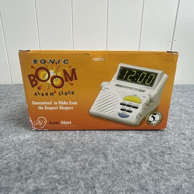 Sonic Alert Sonic Boom SB1000 Vibrating Alarm Clock W/ Bed Shaker, Lamp Flasher