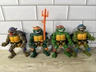 Vintage 1991 TMNT Teenage Mutant Ninja Turtle Sewer Shell Playmates Lot Of 4