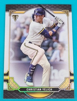 2022 Topps Triple Threads #19 Christian Yelich Milw Brewers BASEBALL Card L8
