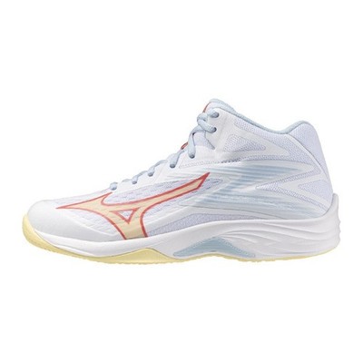 Volleyballschuhe Mizuno - Thunder Blade Z Mid Weiß/CalypsoCoral/Pale (Damen)
