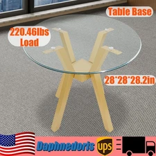 Stable Table Base 28-inch Golden Metal Desk Legs 100 kg Load-Bearing Capacity