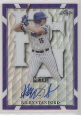 2021 Leaf Perfect Game All-American Classic Metal 6/8 Riley Stanford Auto 01x1