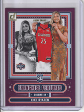 2025 Panini WNBA Donruss Kiki Iriafen Franchise Features Purple Press Proof #18