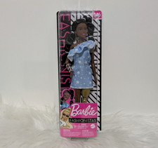 Barbie Fashionistas Doll Amputee Prosthetic Leg #146 Twisted Braids Dress NEW!