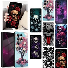 Macabre Skull Cover For Samsung Galaxy S25 Ultra S24 S26 S23 Tough Silicone Case