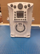 Singing Machine SML633W Karaoke Player CDG Bluetooth Home Audio System White