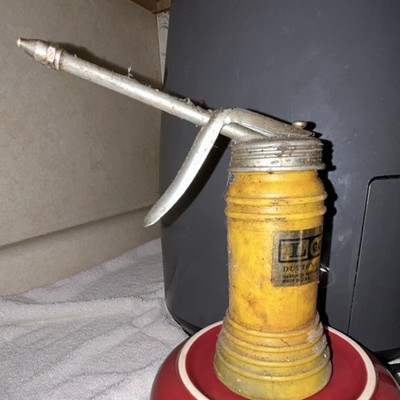 Dutton-Lainson Company Goldenrod Yellow Vintage Collectible Oil Can