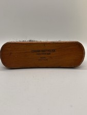 Vintage Esquire Boot Polish Horsehair Shoe Brush Wood Handle Made in Israel