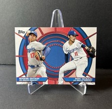 2025 Topps Series 2 - Dynamic Duos Shohei Ohtani/Roki Sasaki #DD-15 (RC) Dodgers