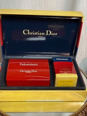 Dior Fahrenheit perfume set: edt 10 ml and perfume savon 100 g. Vintage not used