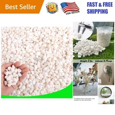 Eco-Friendly 3 lb White Rocks: Decorative Gravel for Floral Arrangements
