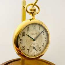 1924 Elgin 12S 7J Grade 303 Display Clear Back Pocket Watch