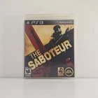 The Saboteur PS3 Sony PlayStation 3 2009 CIB Complete w/ Manual Tested Working