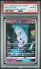 2017 POKEMON SUN & MOON SHINING LEGENDS SECRET #78 MEWTWO GX PSA 8