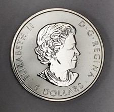 2018 Canada 1.25 Oz .9999 Fine Silver $8 Bison BU 
