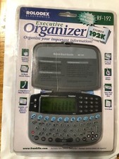 Rolodex Electronic Organizer RF192 Franklin Executive W/ Backlight 1999 NOS