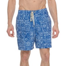 80 Quiksilver Men's Puddle Volley Swim Shorts 7" - Blue Quartz - Medium - New