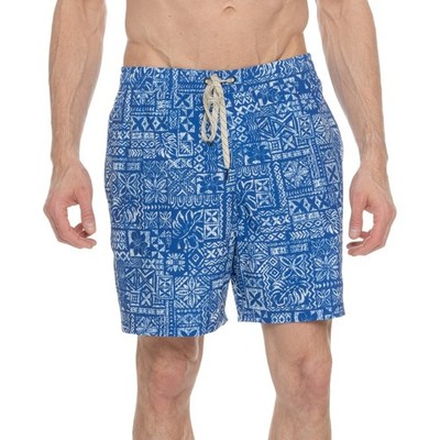 $80 Quiksilver Men's Puddle Volley Swim Shorts 7'' - Blue Quartz - XLarge - New