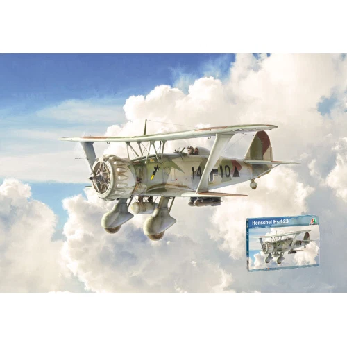 HENSCHEL HS 123 KIT 1:48 Italeri Kit Aerei Modellino Nuovo - Immagine 2 di 3