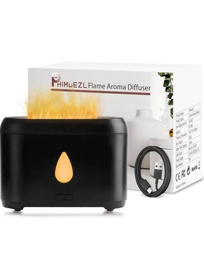 Flame Diffuser for Essential Oils, 200ml Ultrasonic Aroma Diffusers with Cool...