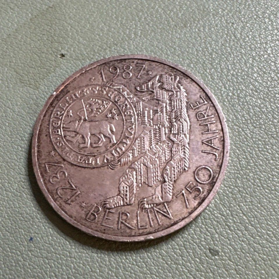 Moneda de plata 750 aniversario Alemania 1987 10 marcos Berlín Foto 3 de 4