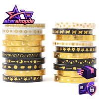 Washi Tape Set Gold Bunt Masking Tape FüR Scrapbooking Basteln DIY Kinder