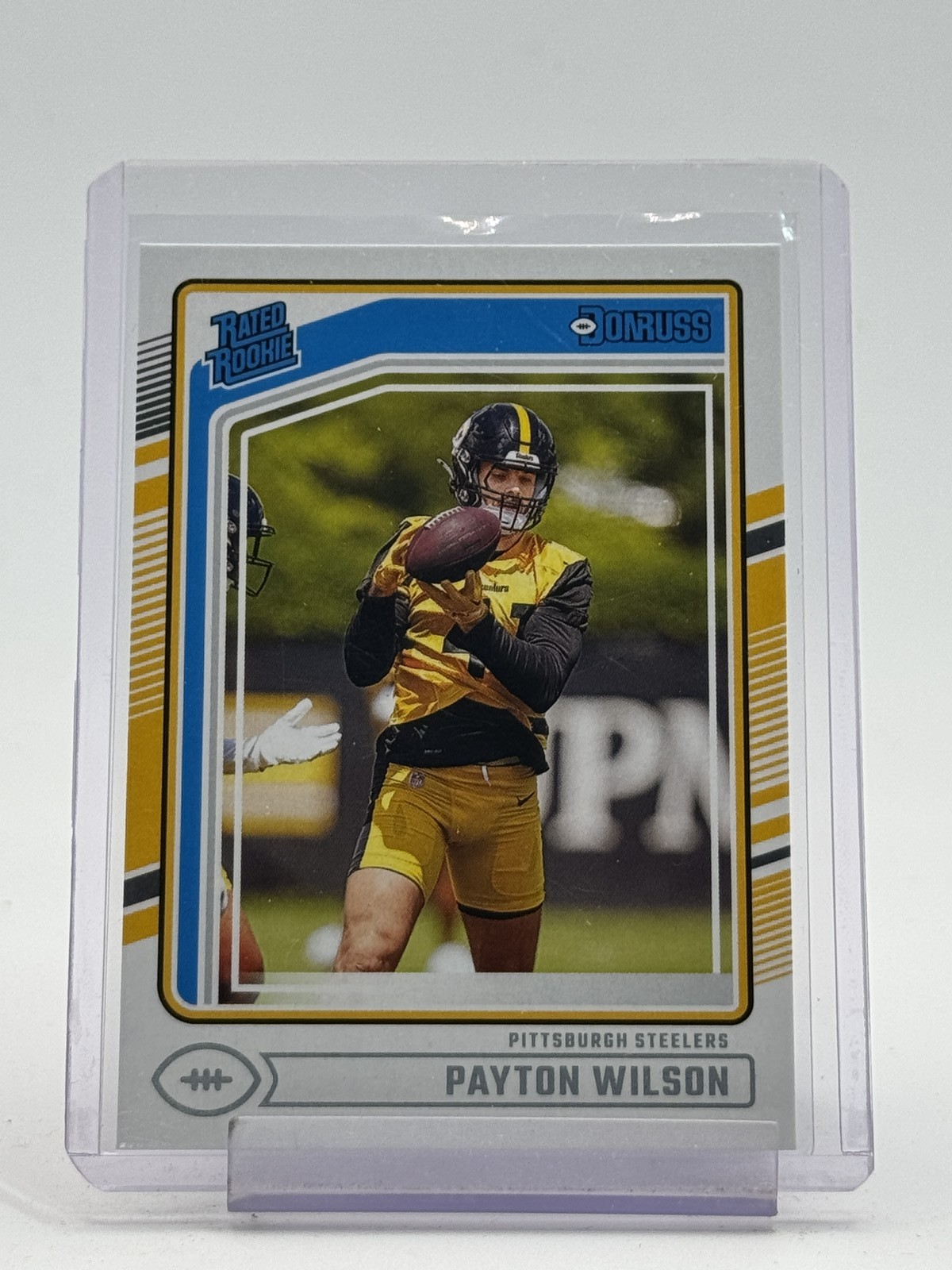 PAYTON WILSON 2024 DONRUSS RATED ROOKIE RC #342 STEELERS Q6928