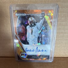 Panini 2021 Prizm Draft Picks Orange Ice Auto Rookie Joshuah Bledsoe DPA-JBL