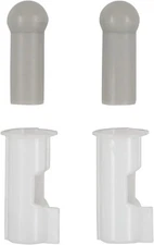 MOTOKU Sun Visor Tip Bushing for Chevy Pontiac Cadillac Oldsmobile White 